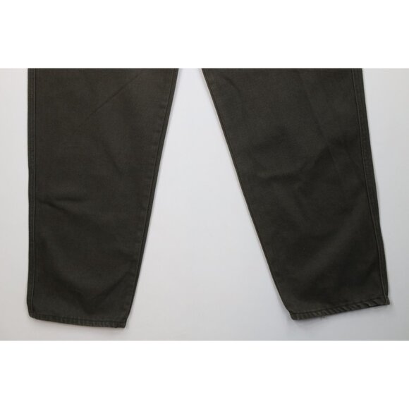 Deadstock Vintage 90s Streetwear Mens 33x34 Baggy Relaxed Skateboard Jeans Green - Picture 4 of 12